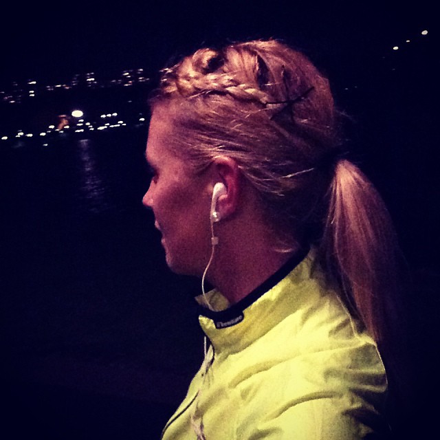 Kan ju inte klaga på kvällslöparvädret! Dock sega ben! #löpning#triathlon#höst#
